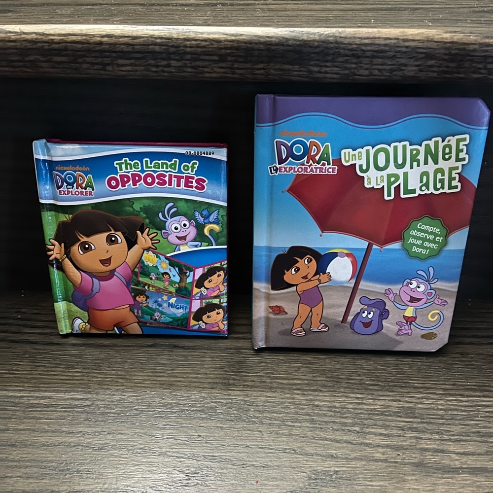 Dora kids books brand new (1 French)